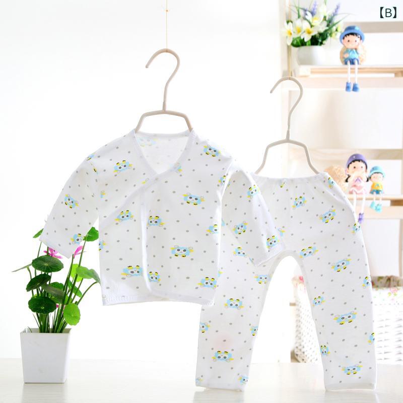 ベビー服 インナーセット ベビー 新生児 コットン 薄手 四季 前開き 紐タイプ 快適...