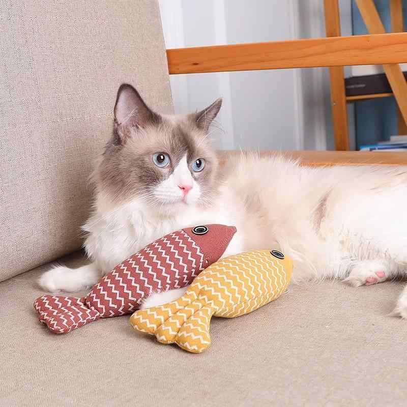 猫おもちゃ 抱き枕 キャットニップ入り リアル魚 麻布 噛むおもちゃ 歯磨き ストレス解消 運動不足解消 一人遊び 室内用 かわいい ペット用品