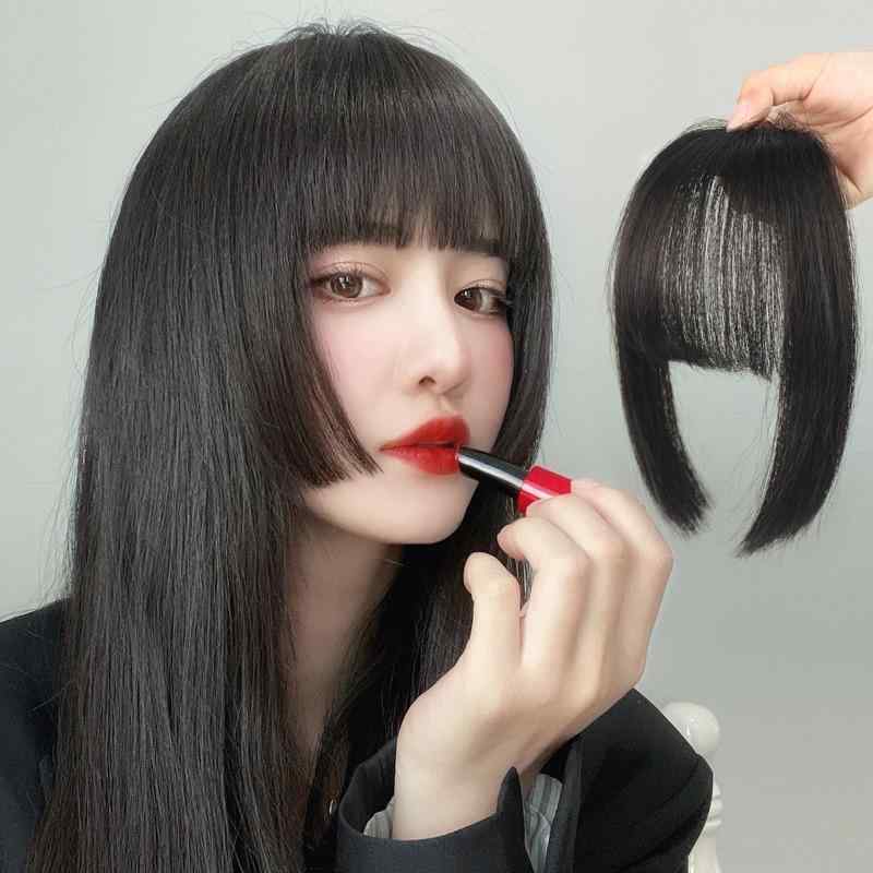 ウィッグ レディース 前髪ウィッグ 姫カット フルウィッグ 小顔効果 接触冷感 薄型 自然