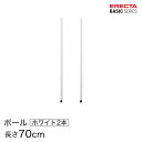 商品仕様 商品シリーズ ベーシックシリーズ ポール ホワイト 2本入り 70cm B28PW2 パーツ 外形寸法 70cm 内容明細 ポール×2本 材質 材質：スチール(エポキシコーティング仕上げ） 【ポール直径】25.4mm 【棚板の調整範囲】25.4mmごとに調整可能【アジャスター調整範囲】最大10mm 備考 モデルチェンジ前のホームエレクターはベーシックシリーズと同じモジュールで構成されており、互換性があります。ホームエレクターご使用の方で、追加購入をご希望の方は同サイズをお求めください。 ※掲載画像のコーナリングの刻印、プレートはモデルチェンジ前のデザインになります。ベーシックシリーズはデザインが変更されております為、予めご了承くださいませ。 型番 B28PW2 JANコード 4933315133551 メーカー エレクター株式会社