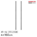 ベーシックシリーズ ポール ブラック 2本入り 160cm B63PB2 パーツ