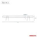 スチールラック エレクター ラック ステンレスエレクター サイドレッジ 奥行61cmラック用(奥行55×有効高さ5cm) ERECTA パーツ SLT65S