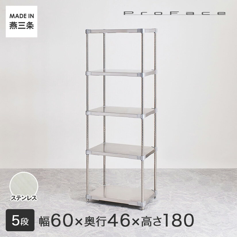 PROFACE プロフェイス SUS304ステンレス ステンレスラック 衛生 病院 研究所 施設 フリーラック 幅60 ..