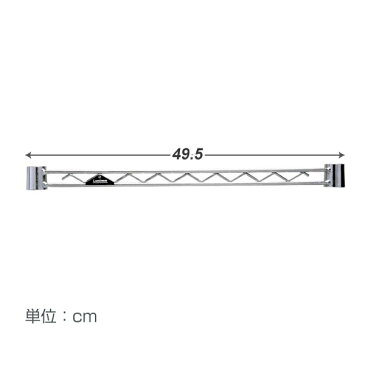 ルミナス パーツ ワイヤーバー 幅50ポール径19mm用 補強 横揺れ防止 WBT-050SL