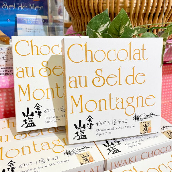 いわきチョコレート 塩チョコレート めひかりチョコ 会津山塩 10個入り 1箱のサムネイル