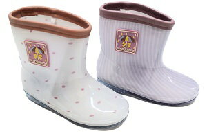 AMPERSAND（FO）アンバサンド水玉・ストライブ柄　レインシューズ（16cm、18cm）（送料込）