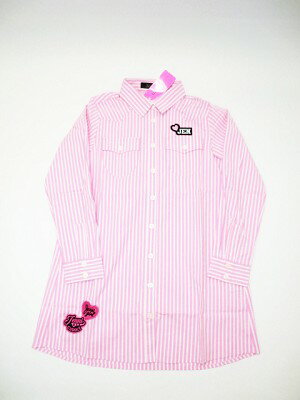 （定価4700円+税をSALE）JENNI（おすすめ）ジェニィストライブ♪シャツ型長袖ワンピース（140cm、150cm、160cm）