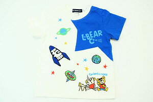 （サマーセール定価1500円+税をSALE）　LITTLE　BEAR☆CLUB☆（丸高衣料）リトルベアークラブ宇宙♪半袖Tシャツ（80cm、90cm、100cm、110cm、120cm、130cm）