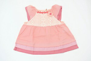 （定価3900円+税をSALE）スーリー（Souris）お花レース使い♪トップス　Tシャツ（90cm、100cm、110cm、120cm）(4)