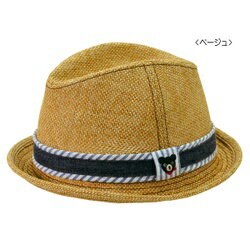 （サマーセール定価7900円+税をSALE）ダブルB（おススメ）mikihouse DOUBLE.Bペーパー素材の爽やか中折れハット帽子（48cm、50cm、52cm、54cm、56cm）（送料込）