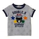 (サマーセール定価12000円+税をSALE)ダブルB(DOUBLE.B)mikihouseロゴBくんドーン!半袖Tシャツ(80cm、90cm、100cm)