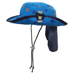 （定価5800円 税をSALE）ダブルB（DOUBLE.B）mikihouse星柄メッシュ素材（UVカット）ハット帽子(48cm 50cm)