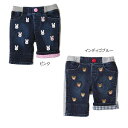 ※(定価17000円+税をSALE)ミキハウス(mikihouse)プッチー うさこのお顔いっぱい♪7分丈ストレッチパンツ(110cm)