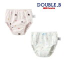 （定価2500円+税をSALE）ダブルB（DOUBLE.B）mikihouseショーツセット（2枚セット）水玉＆アイスクリーム柄（90cm、100cm、110cm、120cm、130cm、140cm）