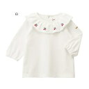 ミキハウス(ホットビスケッツ)HOTBISCUITS mikihouseさくらんぼポイント長袖Tシャツ(70cm、80cm、90cm、100cm、110cm)
