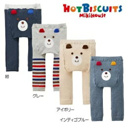 ミキハウスHOTBISCUITS（ホットビスケッツ）mikihouse可愛いお顔☆9分丈スパッツ日本製（S、M）