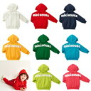 ミキハウス(mikihouse)フード取り外しOK!ロゴパーカー(80cm、90cm、100cm、110cm、120cm、130cm、140cm、150cm)