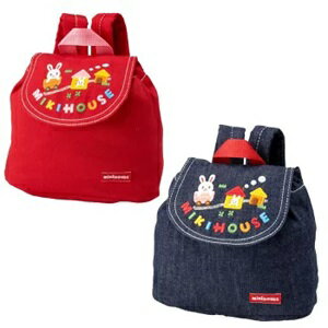 楽天子供服の赤ちゃんや（定価7500円+税をSALE）ミキハウス（mikihouse）うさこデニムベビーリュック日本製（送料込）