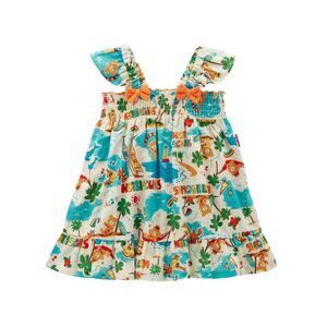 ※ミキハウス（HOTBISCUITS）mikihouseアロハ柄♪ワンピース（80cm、90cm、100cm、110cm、120cm）