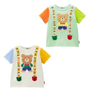 販売価格12000円+税をSALE　※ミキハウスHOTBISCUITS（ホットビスケッツ）mikihouseロゴプリント半袖Tシ..