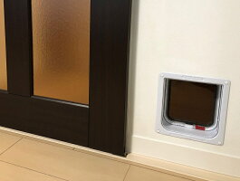 猫ドアR234+303延長トンネル付き