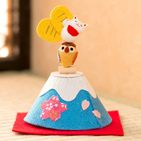 【今がチャンス!! 更に50円引き★数量限定アウトレット】鏡餅 迎春飾り 正月飾り午 馬 うま ウマ ちりめん 振り子 小判と招き猫 干支 置物 干支置物 リュ...