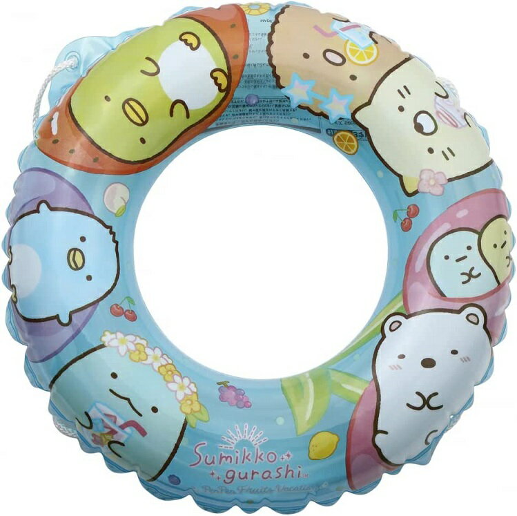 すみっコぐらし 60cmうきわ 3歳～ キャラクター 浮き輪 子供用ビニールプール ウキワ 水遊び マルカのサムネイル