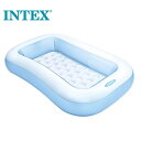 【INTEX】レクタングラープール 57403 ベビープール/子供用ビニールプール/ウキワ/水遊び/インテックス