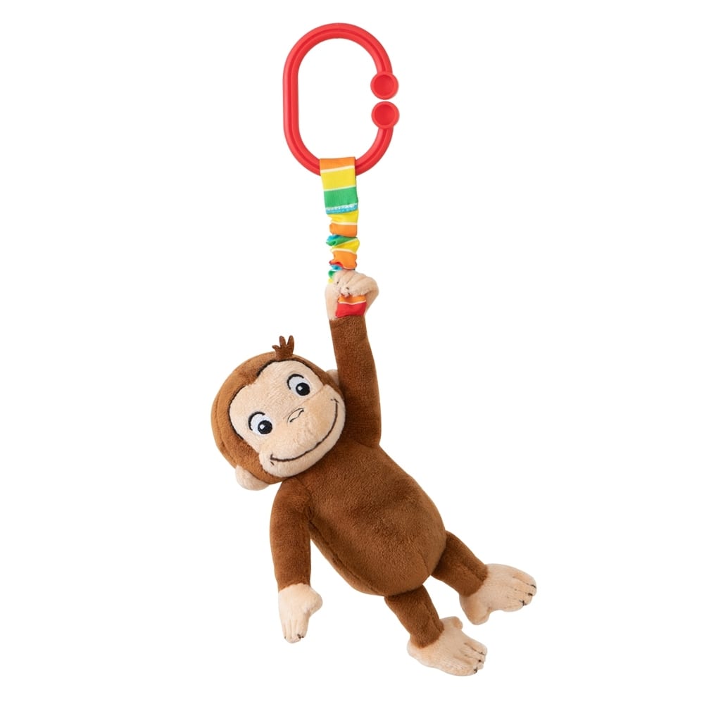 おさるのジョージ にぎってピョン！ おでかけ ベビー玩具 知育玩具 ガラガラ おもちゃ CuriousGeorge　日本育児