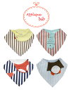 再入荷【アップリケスタイ】 ビブ bib ベビー/よだれかけ/男の子/女の子/赤ちゃん/エプロン/プチプラ/プレゼント/出産祝い/ゆるかわ/綿100%