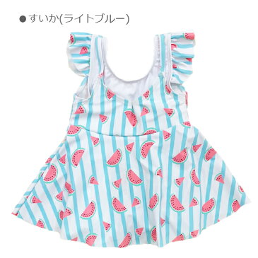 【2020新作入荷】女の子水着　ワンピースタイプ　重ね着風 子供/ベビー/キッズ/水着/ボーダー/入園入学/女の子/80/90/95/100/110/120/プチプラ/海/プール/セパレート