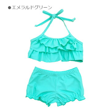 【2020新作入荷】女の子水着　ビキニタイプ　6種類　子供/ベビー/キッズ/水着/ボーダー/入園入学/女の子/80/90/95/100/110/120/プチプラ/海/プール/セパレート