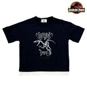 ジュラシックパーク 半袖Tシャツ 裾レイヤード風 ネイビー 半袖トップス 半袖 Tシャツ 子供服 キッズ ジュニア トドラー スクール 夏服 130cm 140cm 150cm 160cm JURASSIC PARK バンT ムービーT 映画Tシャツ