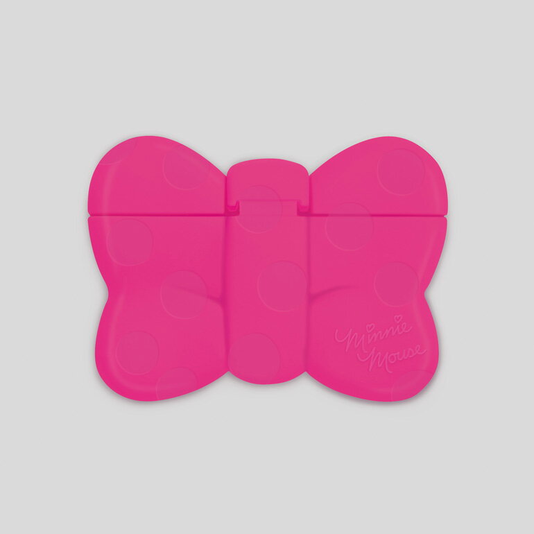 【錦化成】ミニーマウス 携帯用ウェットティッシュふた チェリーピンク　お出かけグッズ/ベビー雑貨　 02P03Dec16のサムネイル