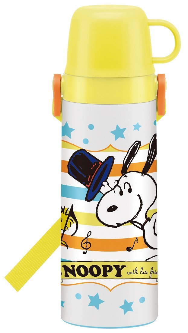【スケーター】STGC6N　軽量2WAYステンレスボトル600ml SNOOPY ミュージカル スヌーピー/水筒/保冷ボトル/入園入学/遠足/レジャー