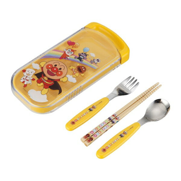 メール便OK【レック】ALスライド3点セット（スプーン・フォーク・竹製はし）　K-920/アンパンマン　通園通学/ランチ食器　 02P03Dec16のサムネイル