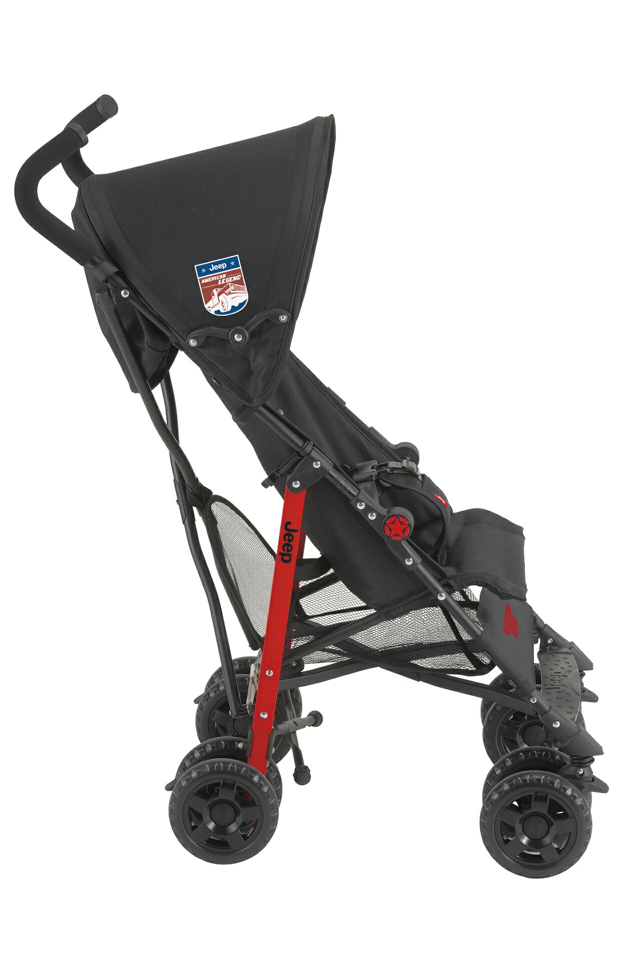 【J is for Jeep】ジープ アドベンチャー レッド ベビーカー バギー B型ベビーカー 最小サイズ 折りたたみ ティーレックス T-rex ストローラ— Jeep 正規品 3