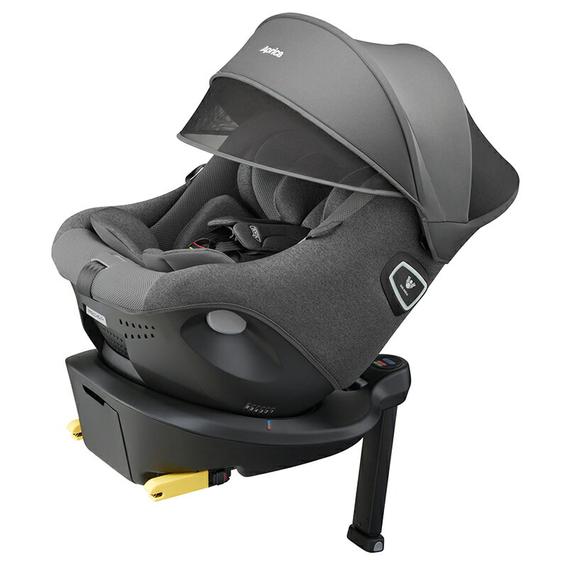アップリカ クルリラ プライト ナイトグレー GR 2186891 回転式 ISOFIX 新生児 チャイルドシート カーシート メーカー保証付き Aprica Cururila Prite