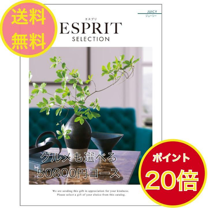 ＼ポイント20倍／ 【送料無料】エスプリ カタログギフト ジューシー 50800円 ハーモニック ESPRIT 結婚 引き出物 内祝 お返し お祝い ..