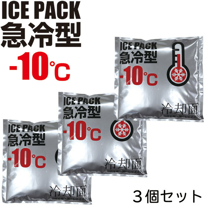 アイスパック 急冷型-10℃ 3個セット 暑さ対策 熱中症対策グッズ 交換・予備用保冷剤 急速型 冷却ベスト アイスV・アイスハーネス兼用【保冷剤/冷却剤/氷/熱中症対策】