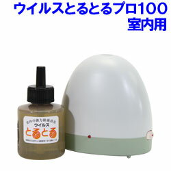 熱蒸散式二酸化塩素ガス拡散器「ウイルスとるとるpro」室内用 100mlボトル1本付