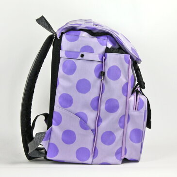 キッズ リュック スクールバッグ デコレート Lサイズ(25L) DMS-071 rough かわいい水玉ドット柄 耐水【decorate/女の子/キッズ/ジュニア/小学生/高学年/遠足/林間学校/リュックサック/ランドセル】(送料無料/沖縄除く)