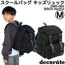 キッズ リュック スクールバッグ デコレート Mサイズ(20L) DMS-083 BISCA(ビスカ) ブラック 黒【decorate/school bag/男の子/女の子/キッズ/ジュニア/小学生/低学年/遠足/通学/林間学校/リュックサック/ランドセル】(送料無料/沖縄除く)