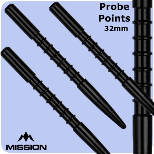 ミッション プローブ V1 ポイント ブラック Mission Probe V1 darts point Black