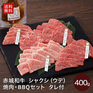 黒毛和牛 焼肉 赤城和牛 シャクシ セット 肩サンカク ミスジ トウガラシ ウワミスジ BBQ 400g 旨みしょうゆたれ付 焼き肉 バーベキュー 肉 送料無料 冷凍 お取り寄せ グルメ 牛肉 和牛 霜降り 赤身 お中元 内祝 焼肉用 肉セット 贈答