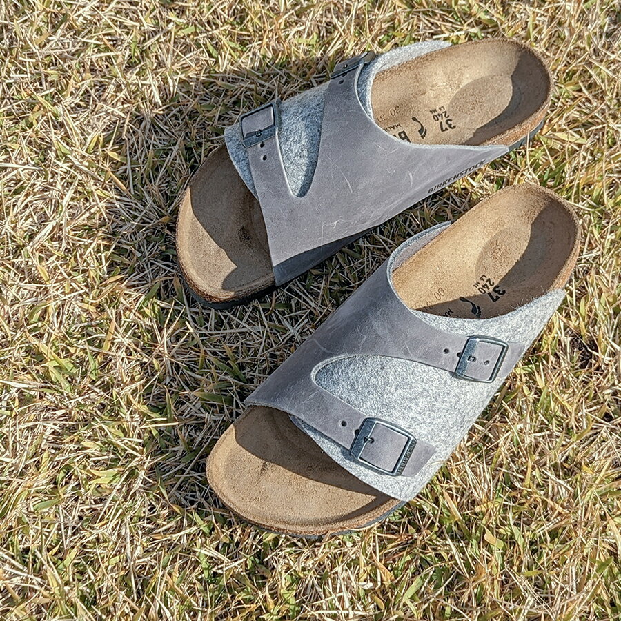 BIRKENSTOCK[ビルケンシュトック]/ZURICH[チューリッヒ]/LIGHT GRAY[ライトグレー]/1025754 ナロー幅 幅狭 カジュアル 靴 レザー 本革 レディース