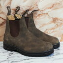 Blundstone[ブランドストーン]/BS585/BS585267/Rustic Brown[ラスティックブラウン] サイドゴアブーツ ショートブーツ シンプル レザー ヌバック 本革 靴 レディース メンズ