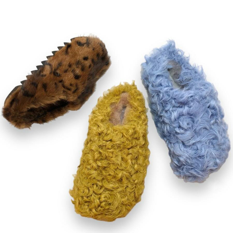 MANA[マナ]/535023 ファー シープ ミンク 毛皮 サボ ミュール スリッパ シューズ 靴 レディースのサムネイル