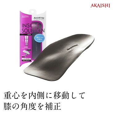 【AKAISHI楽天市場店】アーチフィッターインソールO脚用重心を正しい位置に誘導してO脚補正【P06Dec14】