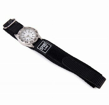 【楽天1位】【送料無料】SPORTS LINE/子供用 本格的回転ベゼル付ミリタリー腕時計【ブラック】日常生活防水【簡単装着】アナログ/キャンバスベルト/マジックテープ/アウトドア/キャンプ/男の子/女の子/小学生/小学校/キッズ/ガール/誕生日/ジュニア